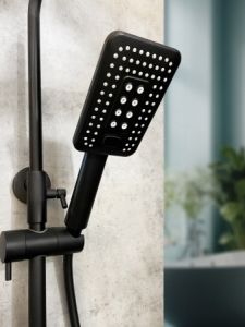 Душевая система с термостатом AltroBagno Lamberto 030418 NeOp черный матовый