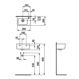 Раковина Laufen Pro 8.1695.5.000.106.1 35x25 см