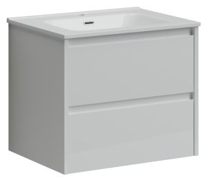 Подвесная тумба под раковину Sancos Libra LB60W 60см белый глянец
