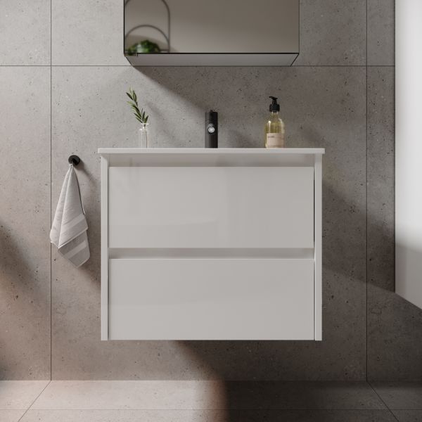 Подвесная тумба под раковину Sancos Libra LB60W 60см белый глянец Подвесная тумба под раковину Sancos Libra LB60W 60см белый глянец
