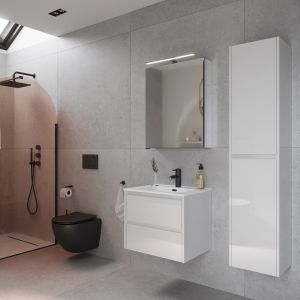 Подвесная тумба под раковину Sancos Libra LB60W 60см белый глянец
