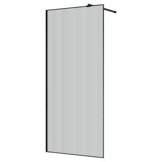 Душевая перегородка Azario Walk-in AZ-271-100-MB-CRF 100 см профиль чёрный матовый золото стекло рифлёное