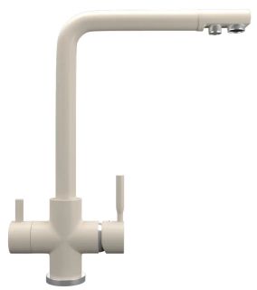 Смеситель для кухни Ulgran Quartz UQ-016-02 с дополнительным краном для питьевой воды лён Смеситель для кухни Ulgran Quartz UQ-016-02 с дополнительным краном для питьевой воды лён