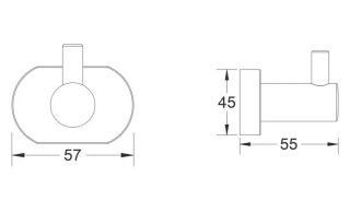 Крючок для ванной комнаты Shevanik SG5111 хром Крючок для ванной комнаты Shevanik SG5111 хром