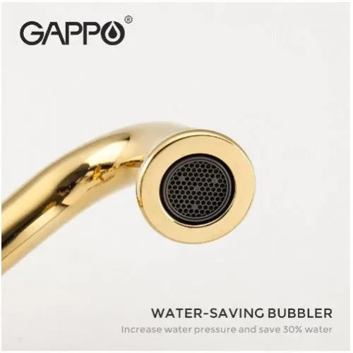 Смеситель для раковины Gappo G1389-4 бронза
