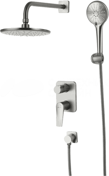 Смеситель Lemark Bronx LM3729GM для душа встраиваемый