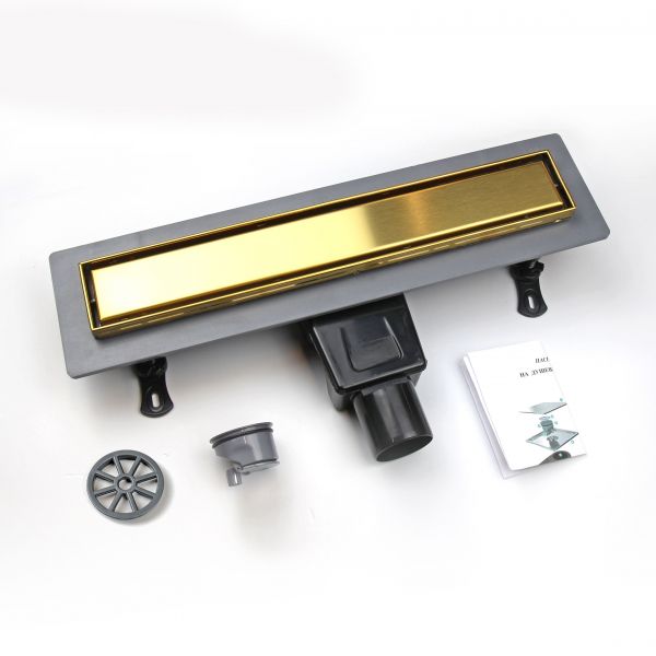 Душевой лоток RGW Drain Leo-31Gb 60213160-06 60 см золото брашированное