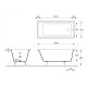 Ванна чугунная Delice Level DLR230618R-AS 140х70 с отверстиями под ручки и антискользящим покрытием