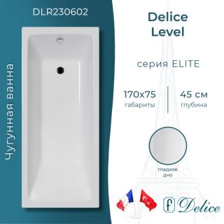 Ванна чугунная Delice Level DLR230602 170х75 Ванна чугунная Delice Level DLR230602 170х75