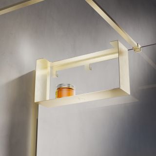 Полка для душевого ограждения Loft, 400x200x120, золото брашинг Полка для душевого ограждения Loft, 400x200x120, золото брашинг