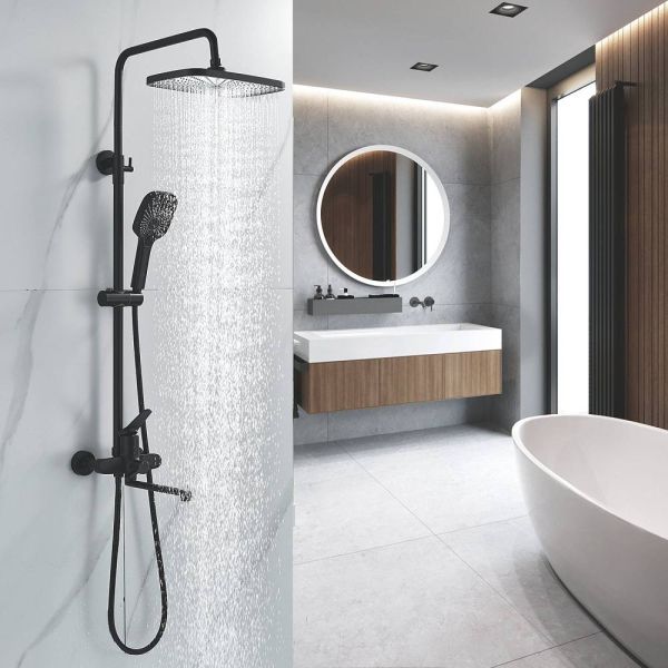 Душевая стойка Shevanik S6236H чёрный Душевая стойка Shevanik S6236H чёрный