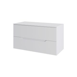 Тумба с раковиной Orange Лайн Li-100TuwMDF+B07-500W 100 см белый матовый