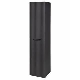Пенал Orange Лайн Li-35RFPug 35 см с рифленым фасадом графит матовый