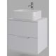 Тумба с раковиной Orange Лайн Li-60TuwMDF+B02-460W 60 см белый матовый