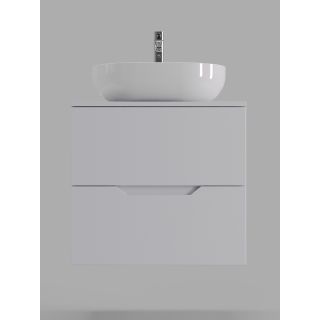 Тумба с раковиной Orange Лайн Li-60TuwMDF+B05-480W 60 см белый матовый