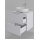Тумба с раковиной Orange Лайн Li-60TuwMDF+B05-480W 60 см белый матовый
