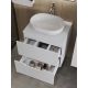 Тумба с раковиной Orange Лайн Li-60TuwMDF+B05-480W 60 см белый матовый