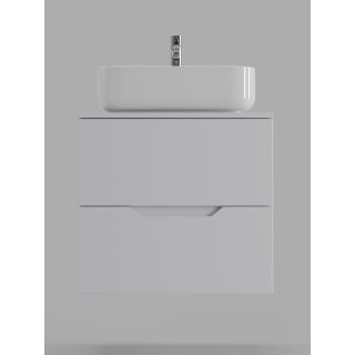Тумба с раковиной Orange Лайн Li-60TuwMDF+B05-500W 60 см белый матовый