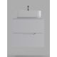 Тумба с раковиной Orange Лайн Li-60TuwMDF+B05-500W 60 см белый матовый