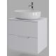 Тумба с раковиной Orange Лайн Li-60TuwMDF+B05-520W 60 см белый матовый