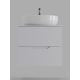 Тумба с раковиной Orange Лайн Li-60TuwMDF+B05-520W 60 см белый матовый
