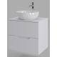 Тумба с раковиной Orange Лайн Li-60TuwMDF+B07-420W 60 см белый матовый