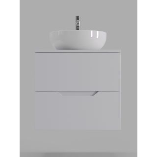 Тумба с раковиной Orange Лайн Li-60TuwMDF+B07-420W 60 см белый матовый