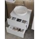 Тумба с раковиной Orange Лайн Li-60TuwMDF+B07-420W 60 см белый матовый