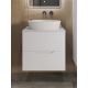 Тумба с раковиной Orange Лайн Li-60TuwMDF+B07-500W 60 см белый матовый