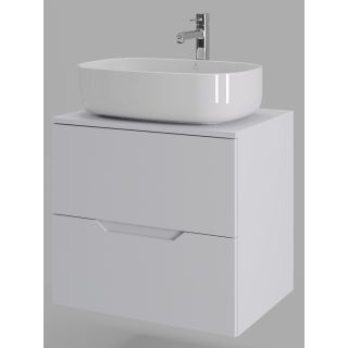 Тумба с раковиной Orange Лайн Li-60TuwMDF+B07-540W 60 см белый матовый