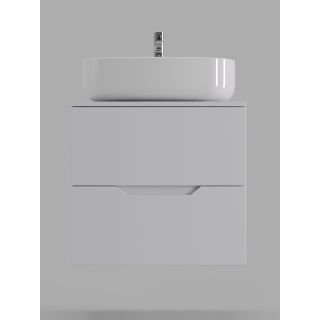 Тумба с раковиной Orange Лайн Li-60TuwMDF+B07-540W 60 см белый матовый
