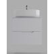 Тумба с раковиной Orange Лайн Li-60TuwMDF+B07-540W 60 см белый матовый