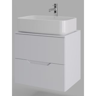 Тумба с раковиной Orange Лайн Li-60TuwMDF+B07-600W 60 см белый матовый