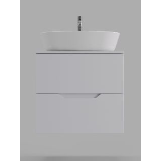 Тумба с раковиной Orange Лайн Li-60TuwMDF+B08-500W 60 см белый матовый