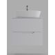 Тумба с раковиной Orange Лайн Li-60TuwMDF+B08-500W 60 см белый матовый
