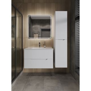 Тумба с раковиной Orange Лайн Li-70Tuw+Ra 70 см белый матовый