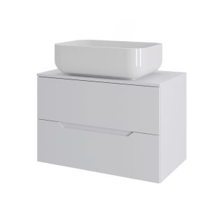 Тумба с раковиной Orange Лайн Li-70TuwMDF+B03-600W 70 см белый матовый