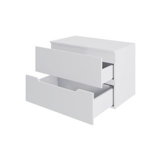 Тумба с раковиной Orange Лайн Li-70TuwMDF+B03-600W 70 см белый матовый