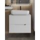 Тумба с раковиной Orange Лайн Li-70TuwMDF+B03-600W 70 см белый матовый