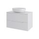 Тумба с раковиной Orange Лайн Li-70TuwMDF+B05-480W 70 см белый матовый