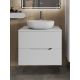 Тумба с раковиной Orange Лайн Li-70TuwMDF+B05-480W 70 см белый матовый