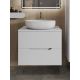 Тумба с раковиной Orange Лайн Li-70TuwMDF+B05-520W 70 см белый матовый