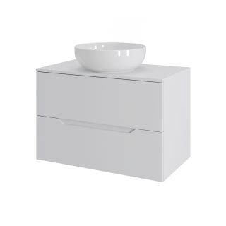 Тумба с раковиной Orange Лайн Li-70TuwMDF+B07-420W 70 см белый матовый