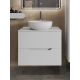 Тумба с раковиной Orange Лайн Li-70TuwMDF+B07-420W 70 см белый матовый
