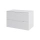 Тумба с раковиной Orange Лайн Li-70TuwMDF+B07-500W 70 см белый матовый