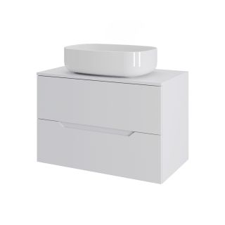 Тумба с раковиной Orange Лайн Li-70TuwMDF+B07-540W 70 см белый матовый