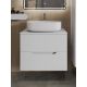 Тумба с раковиной Orange Лайн Li-70TuwMDF+B07-540W 70 см белый матовый