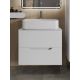 Тумба с раковиной Orange Лайн Li-70TuwMDF+B07-600W 70 см белый матовый
