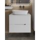 Тумба с раковиной Orange Лайн Li-70TuwMDF+B08-500W 70 см белый матовый