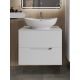 Тумба с раковиной Orange Лайн Li-70TuwMDF+B08-585W 70 см белый матовый